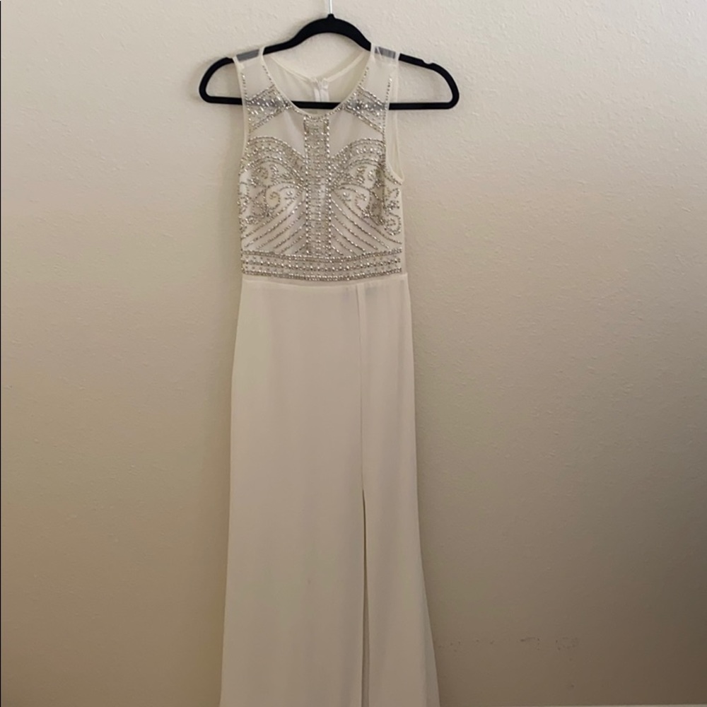 Morgan & Co. Sequined Sheer Back - Small